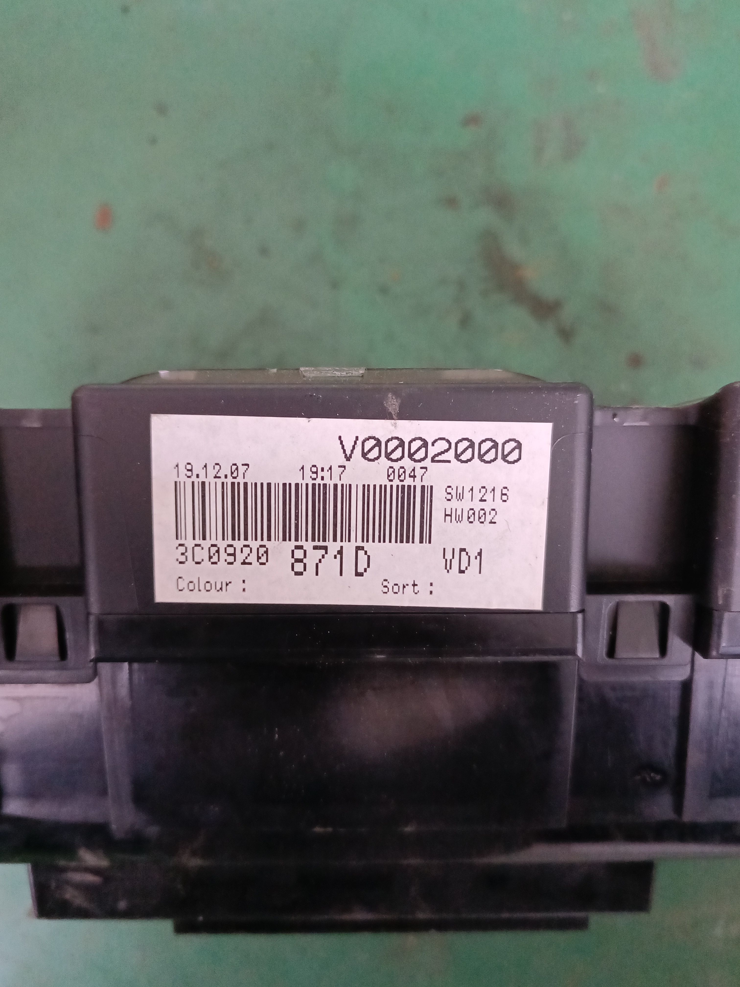 3C0920871D 组合仪表总成