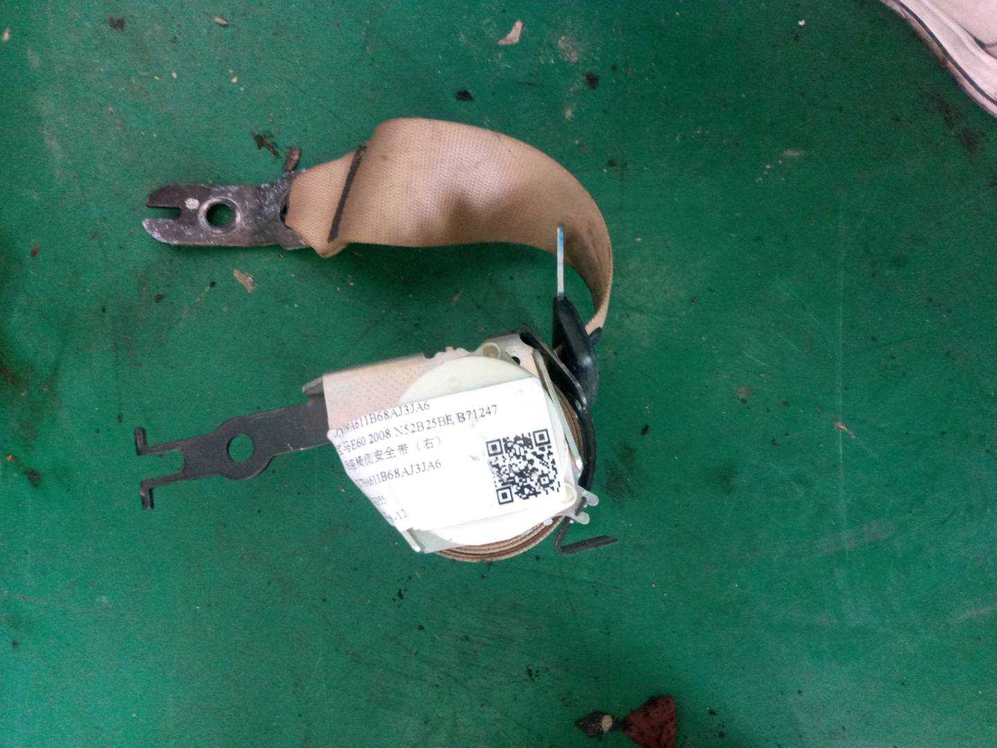 JX79A611B68AJ3JA6 Rear Seat Side Seat Belt, Right