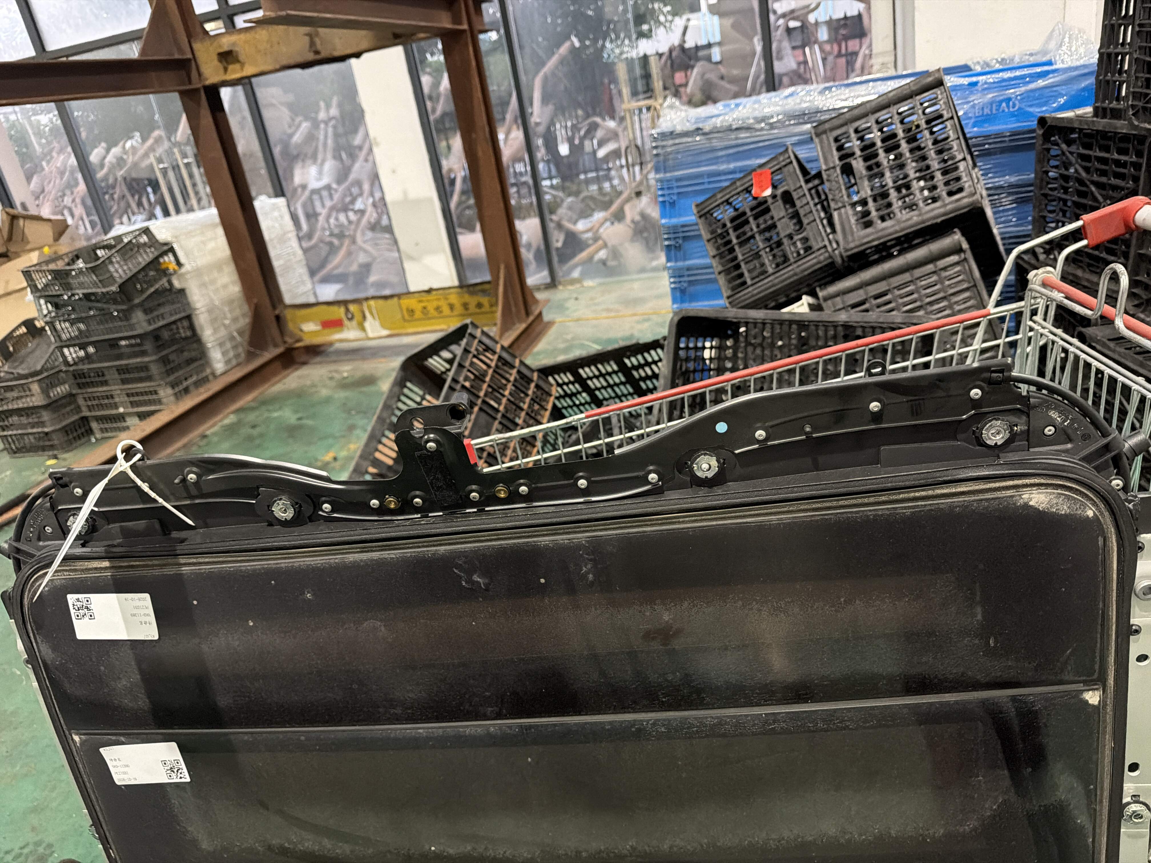 A1697800144 Sunroof Glass, Front
