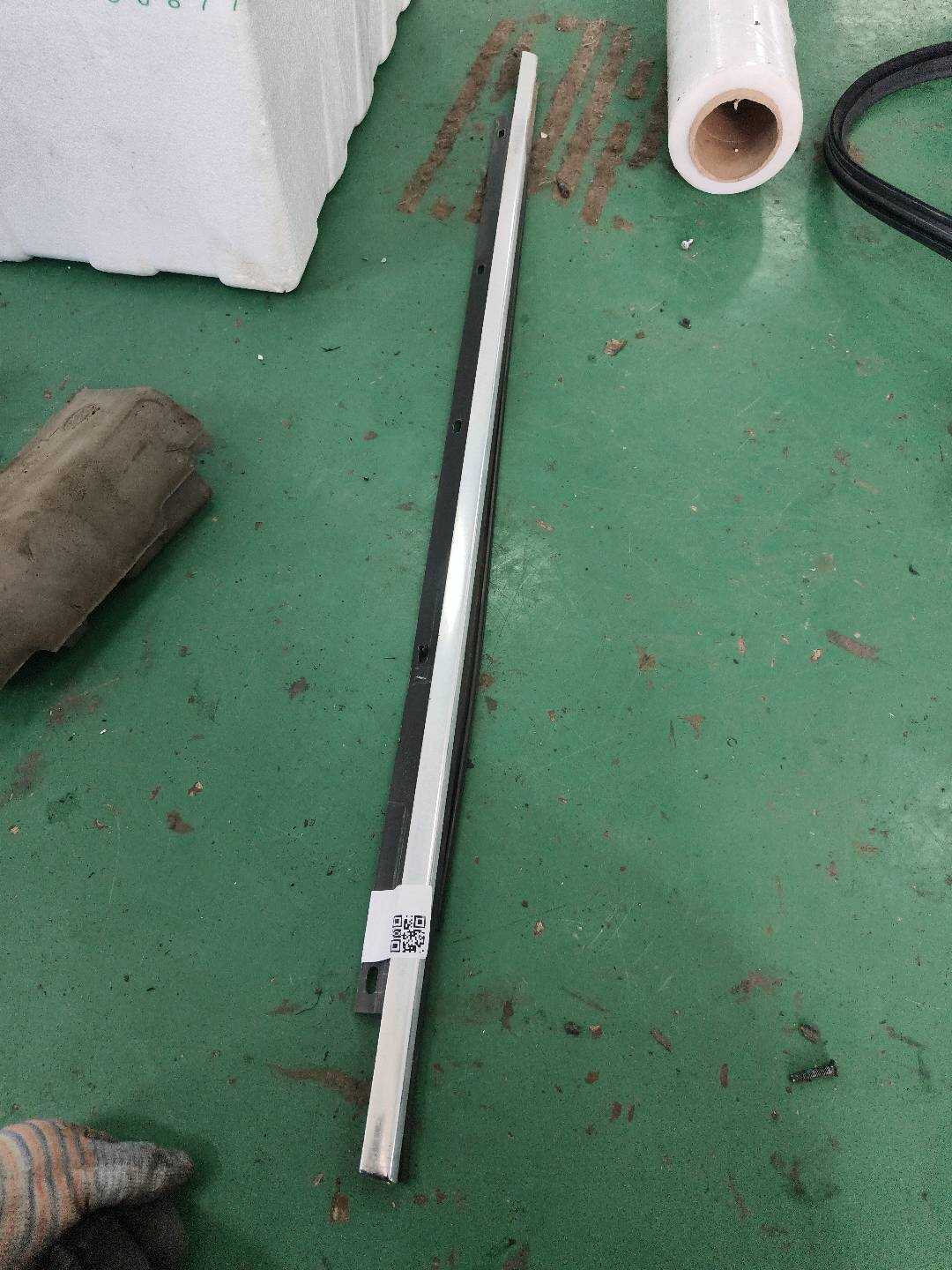 8E0853765A Front Door Window Outer Molding, Left