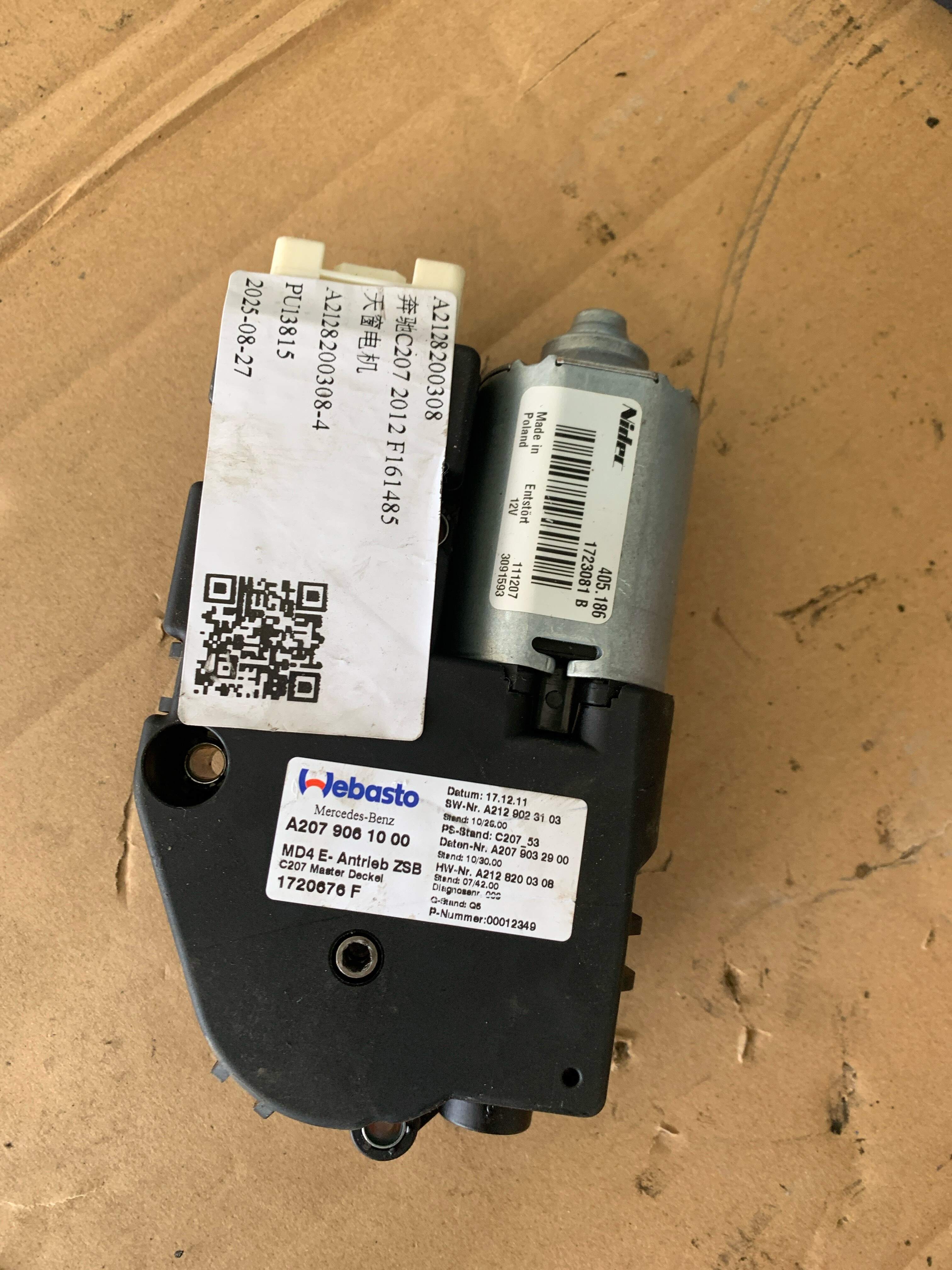 A2128200308 Sunroof Motor