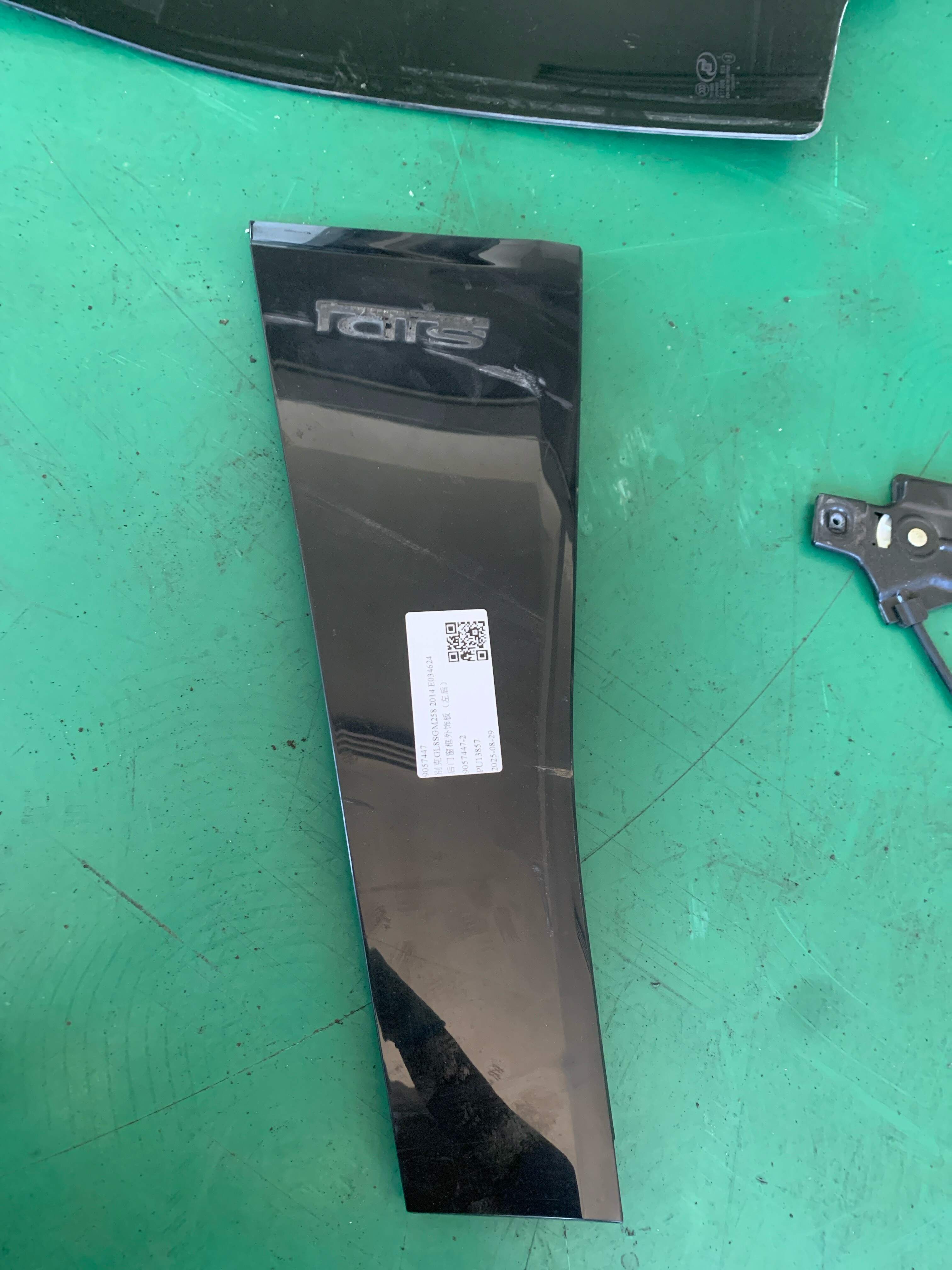 9057447 Rear Door Window Frame Outer Trim, Rear Left