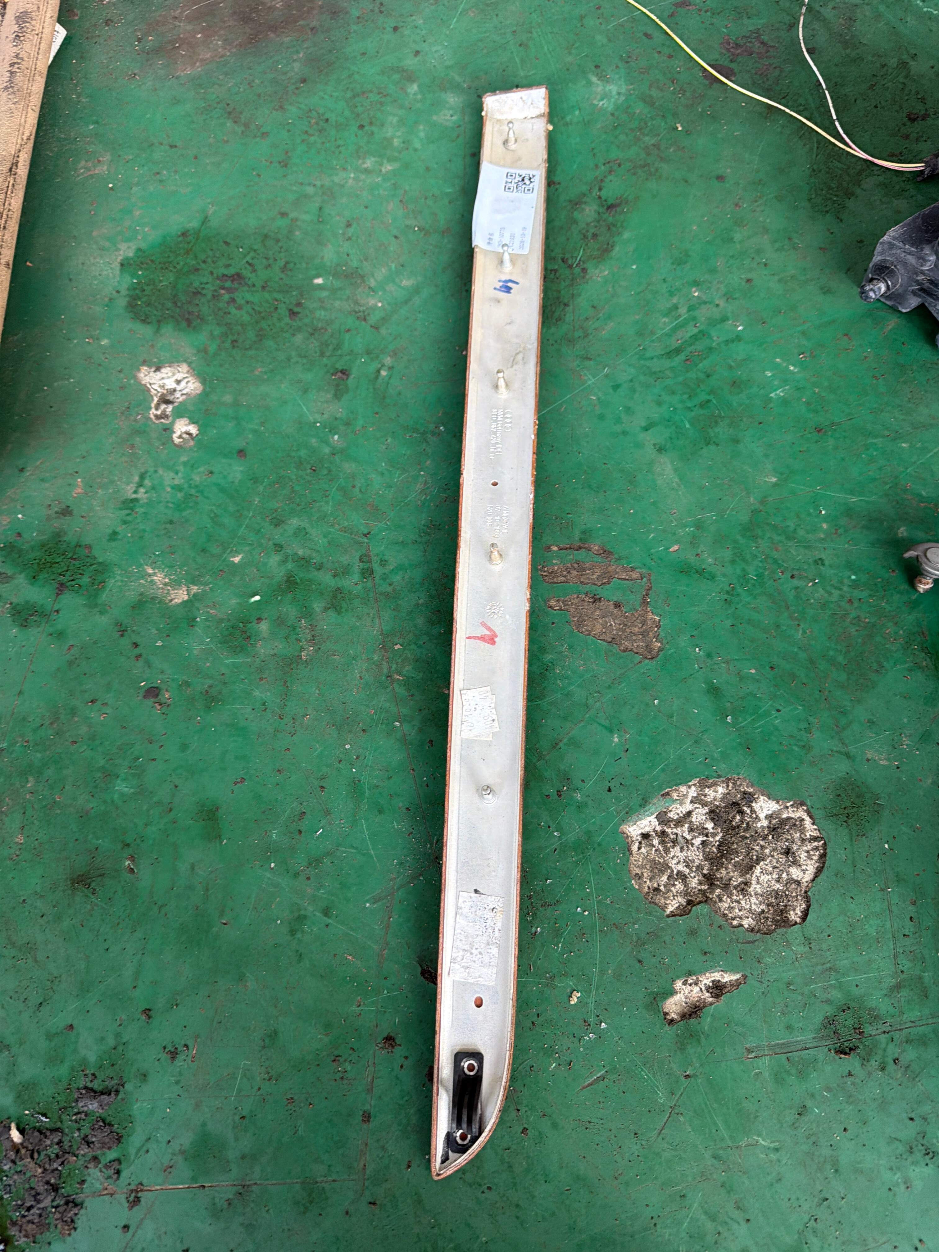 8E0867420 Rear Door Trim Panel Molding (Upper Right)