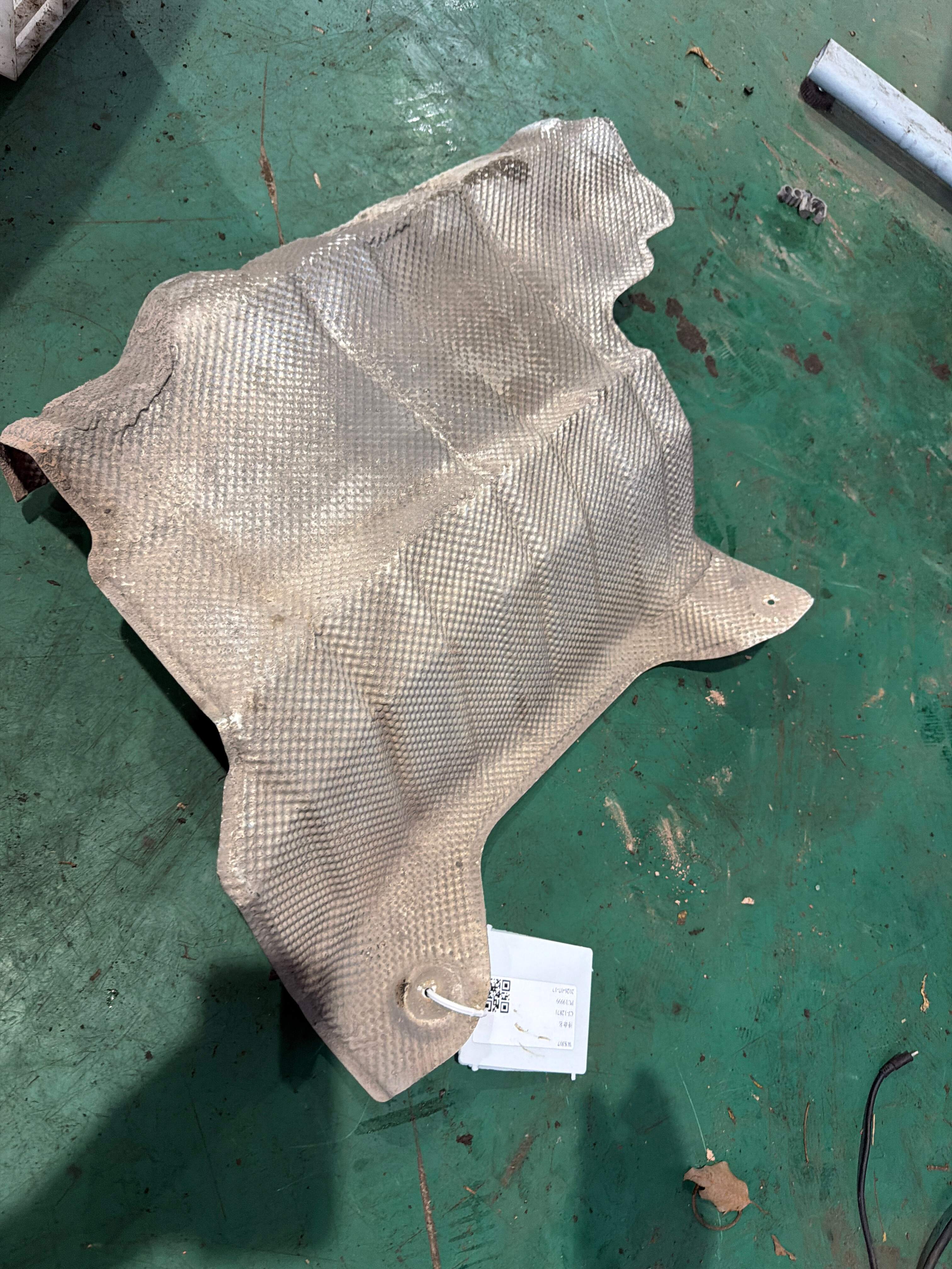 C2C13893 Exhaust Pipe Heat Shield, Rear Left