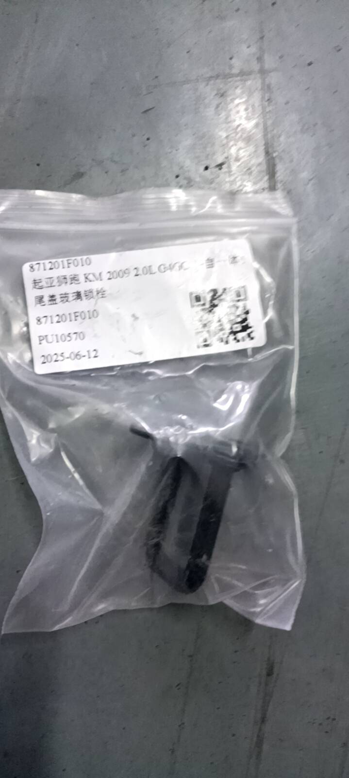 871201F010 尾盖玻璃锁栓