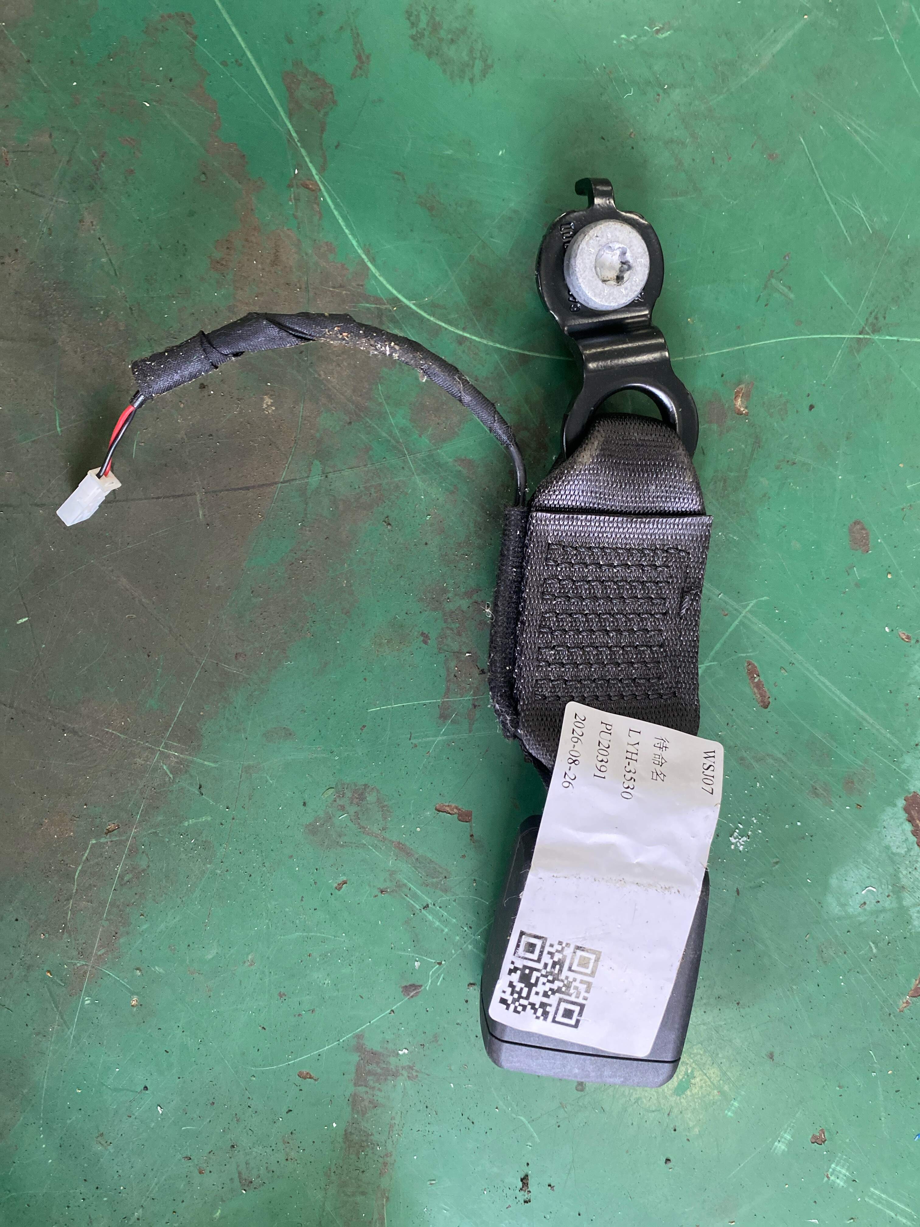 52209493638 Rear Seat Belt Buckle, Center