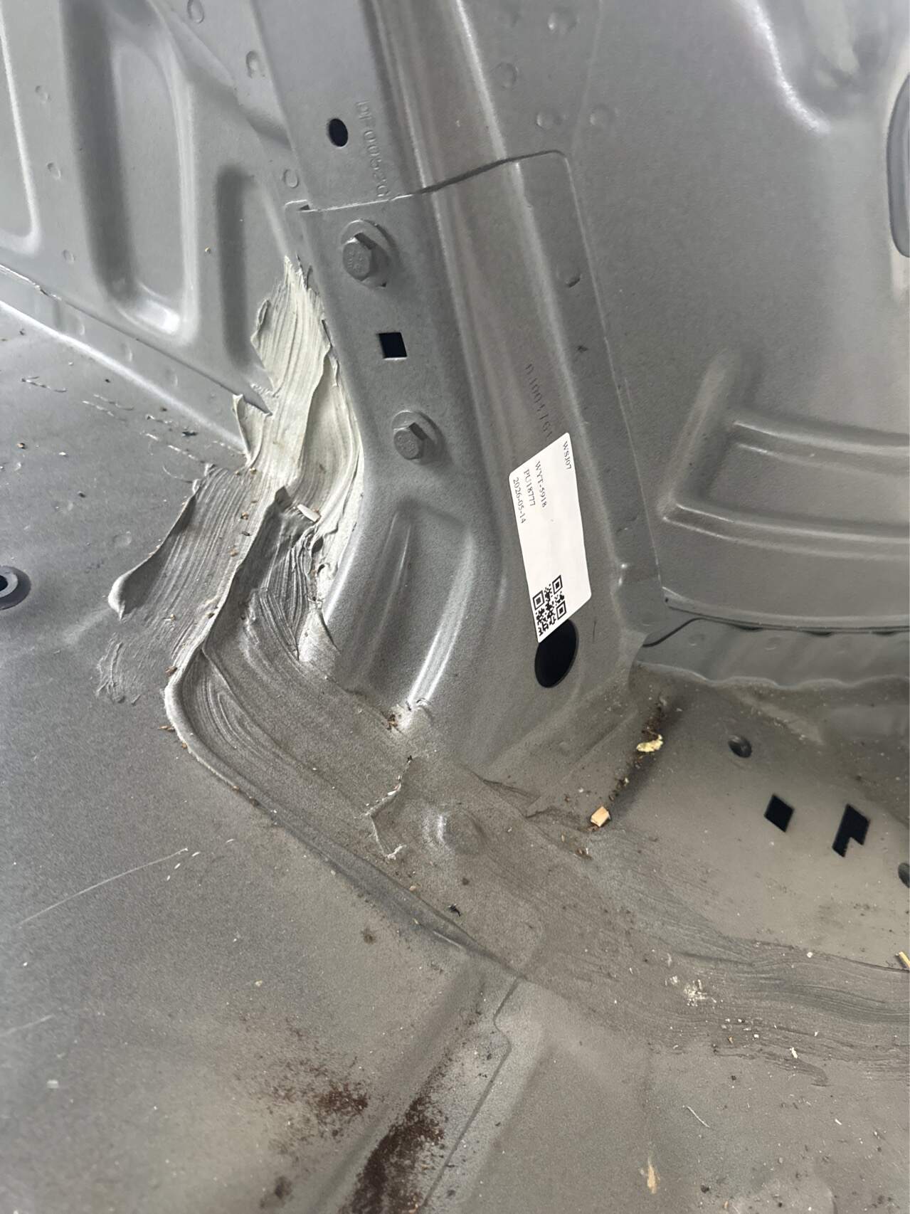 B013034 Rear Floor Left Connecting Plate