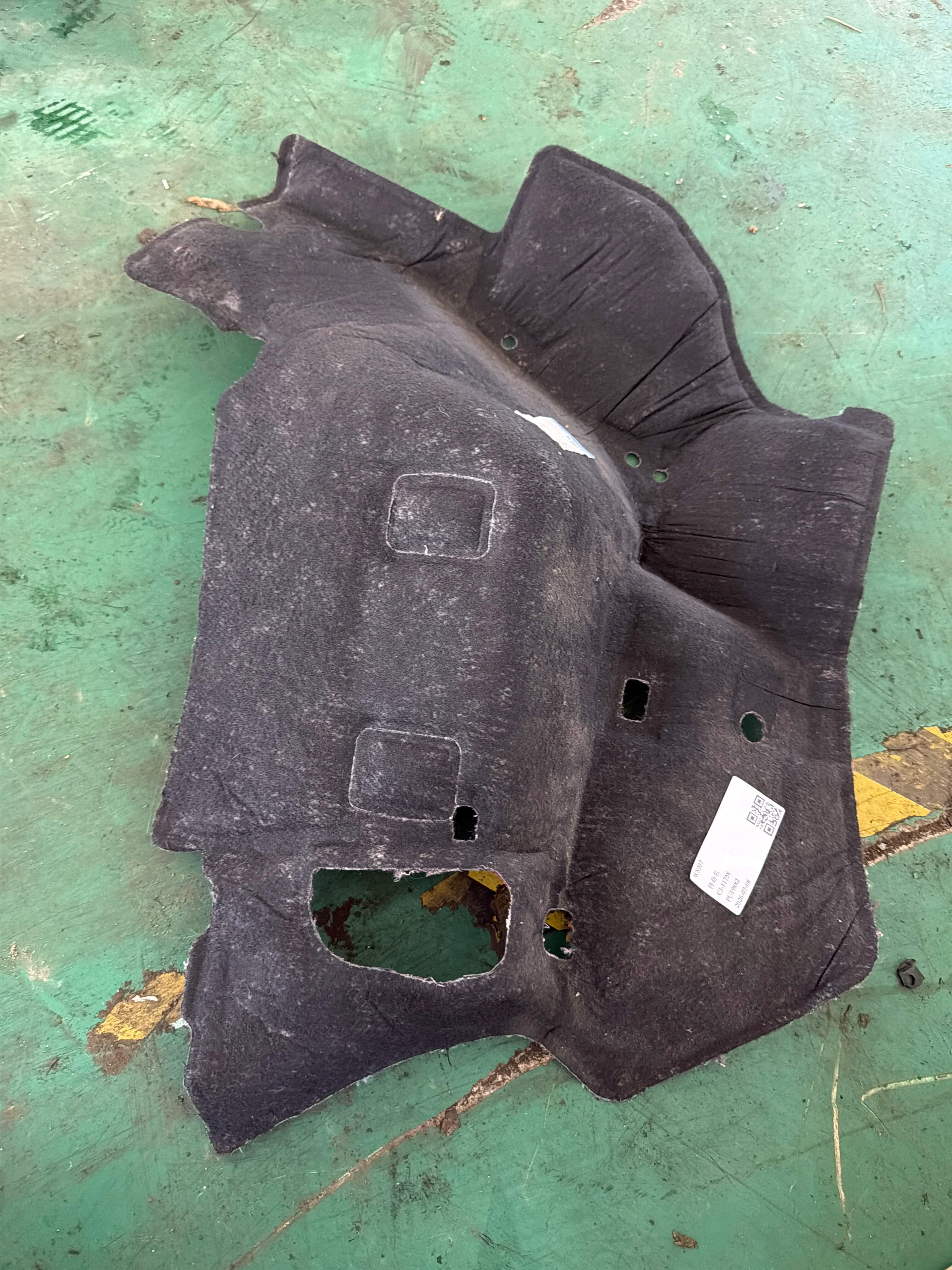 51487298607 Rear Wheel Arch Sound Insulation Pad, Left