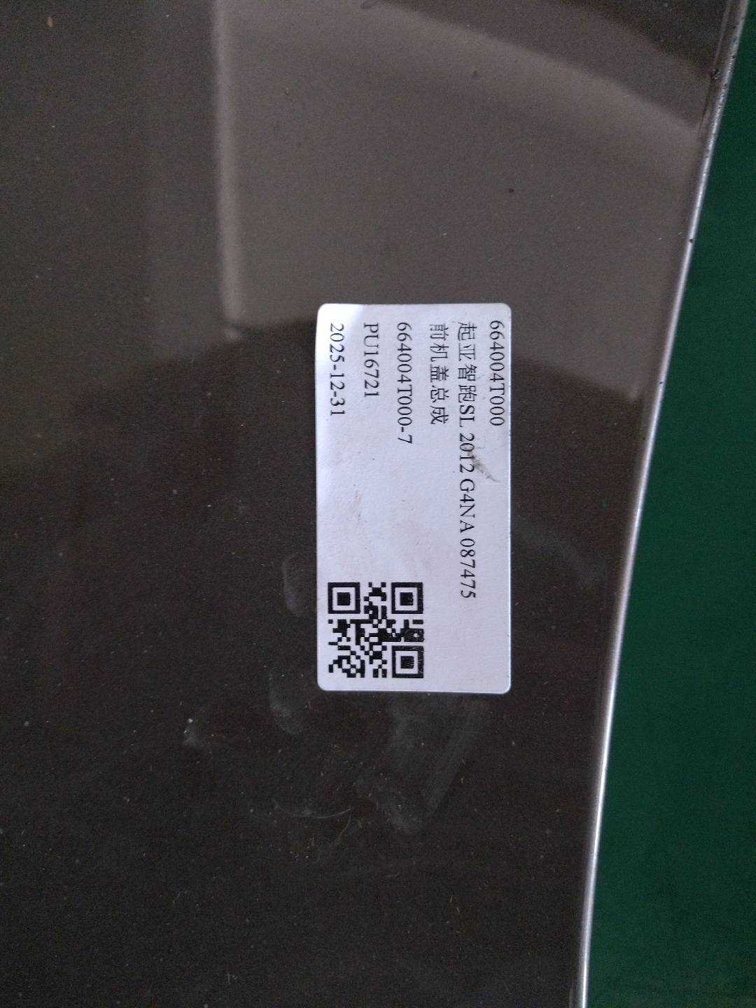 664004T000 前机盖总成