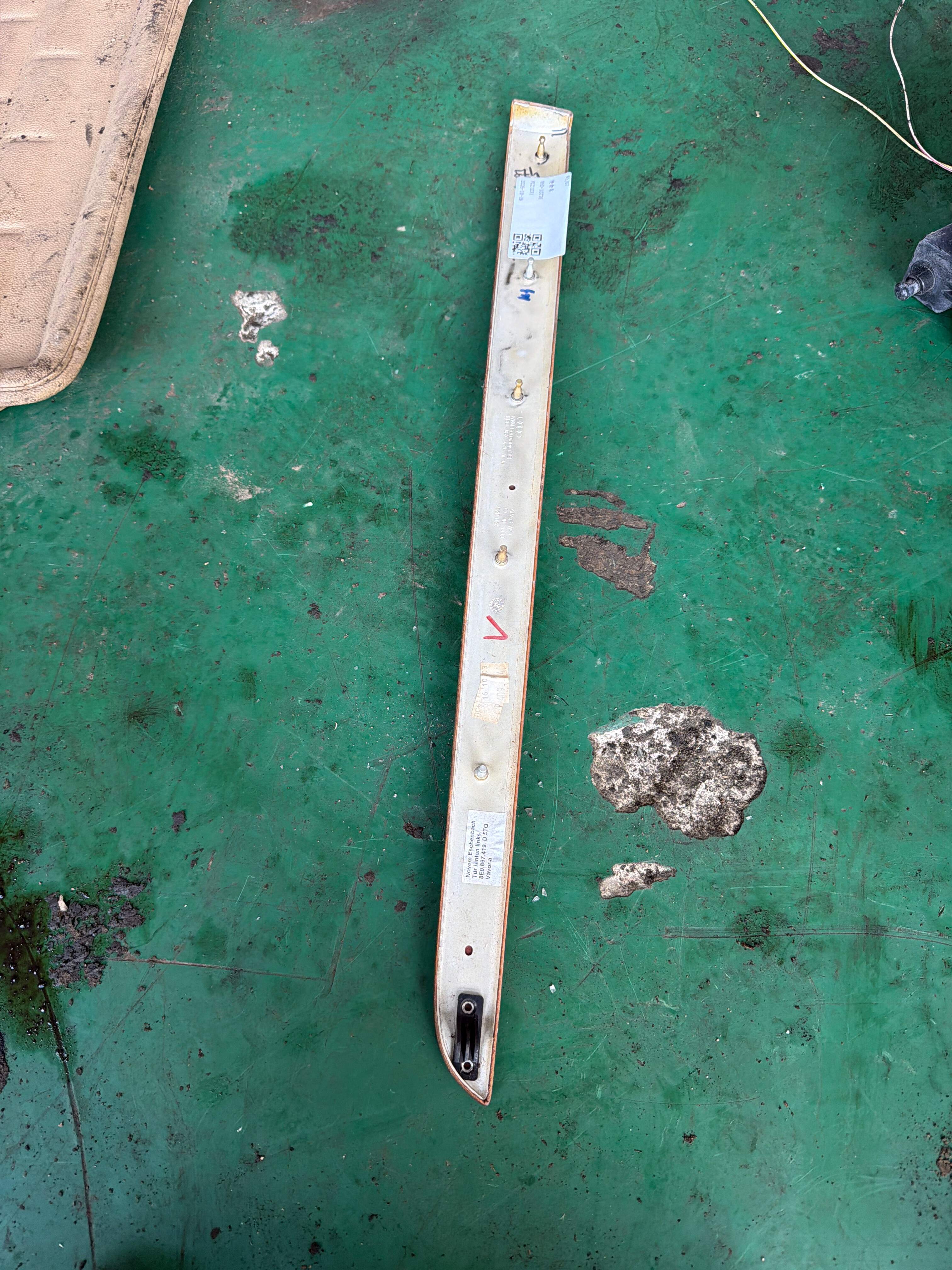 8E0867419C Rear Door Trim Panel Molding (Upper Left)