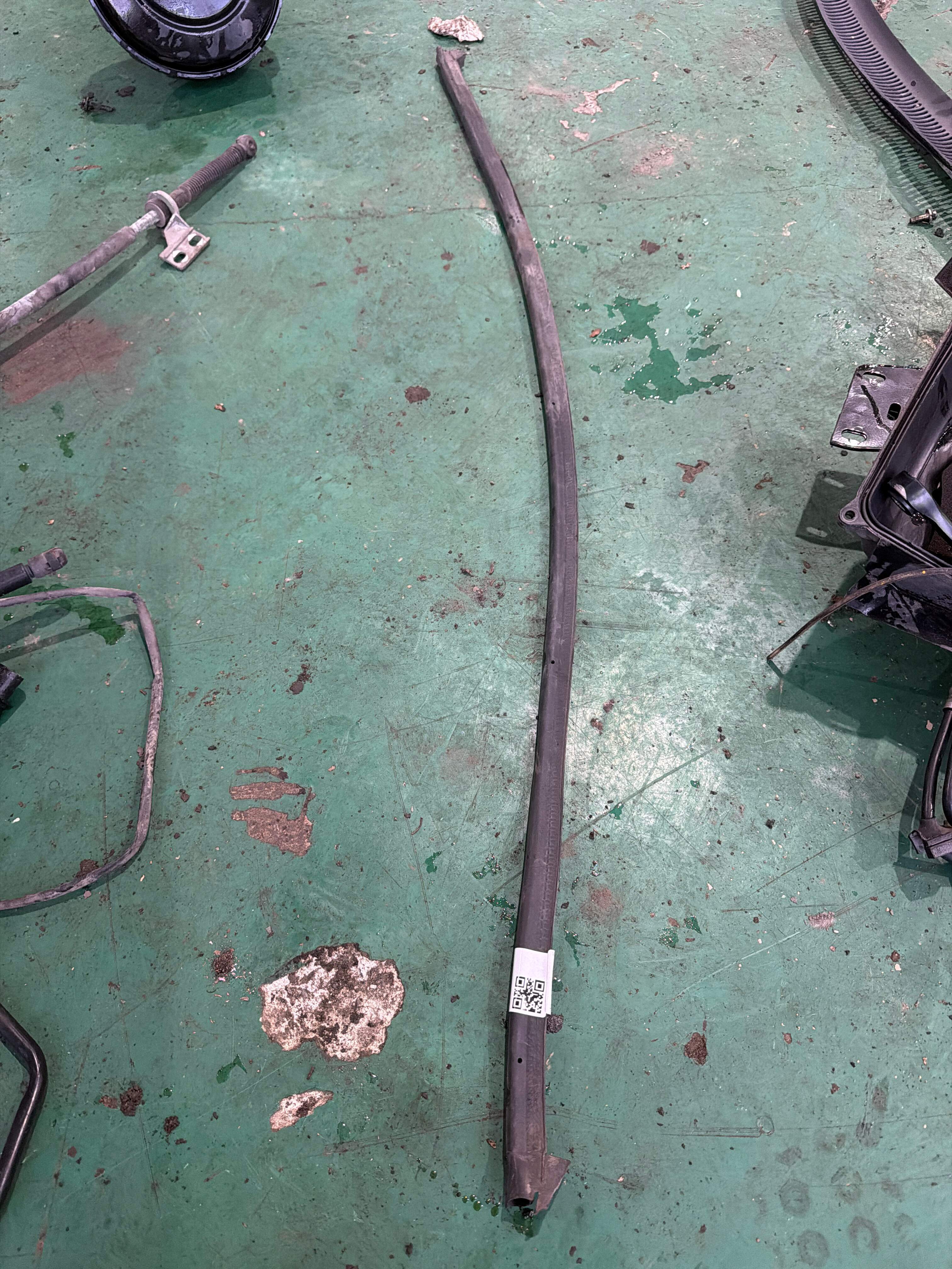 8E0823723A Front Hood Seal Strip, Rear